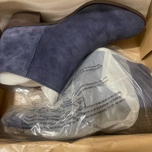 NIB Navy Blue Lucky Brand Suede Bootie